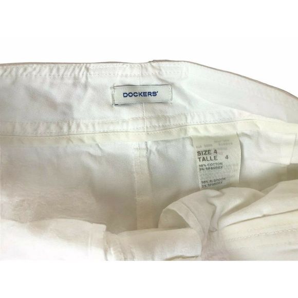 womens white dockers skorts sz 4 # 582 - Picture 5 of 6